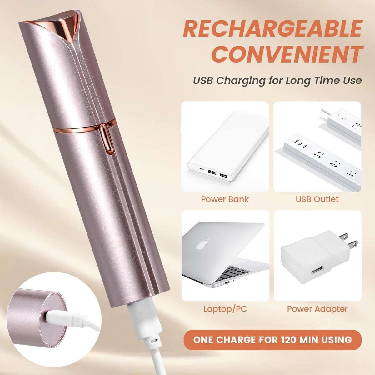 bikurpia Facial Hair Removal Device with two replacement heads