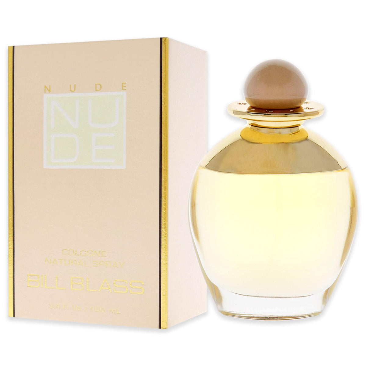 Bill Blass Nude Cologne Spray on a vanity