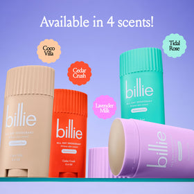 Billie All Day Deodorant Tidal Rose texture on skin