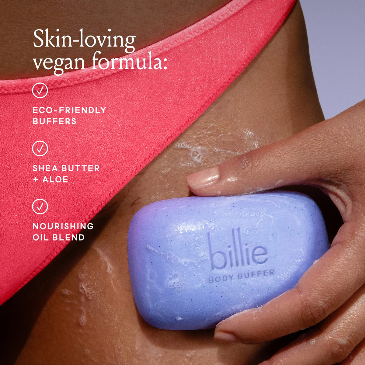 Billie Body Buffer side view with texture