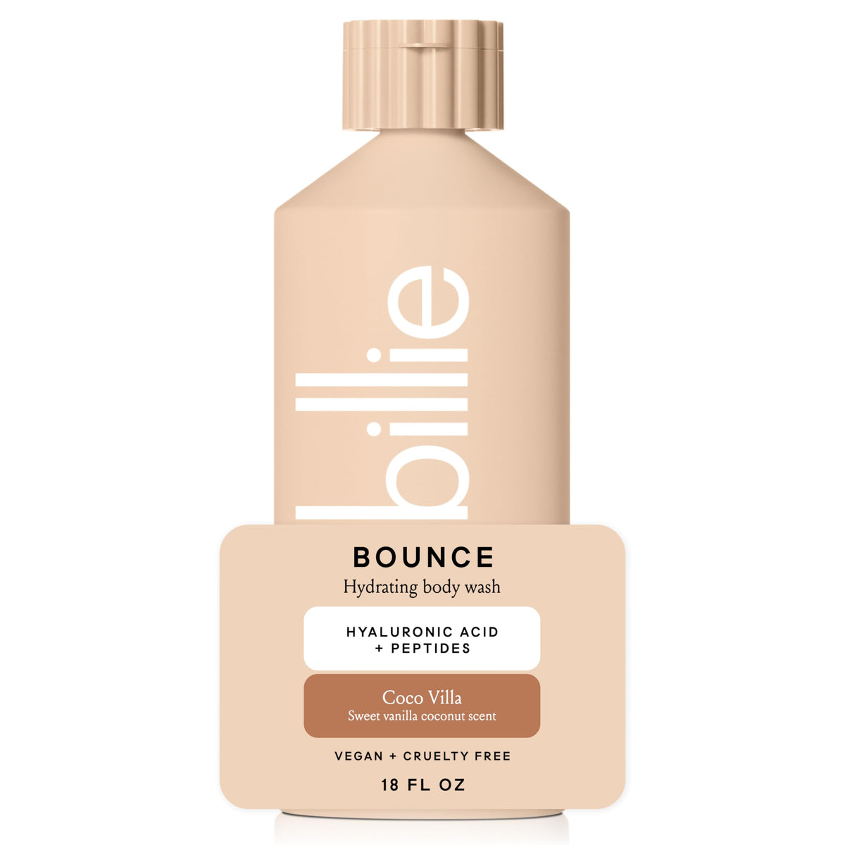 Billie Bounce Body Wash 18 Fl Oz front view with Coco Villa scent