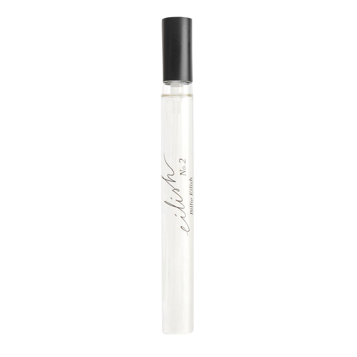 Billie Eilish No. 2 Eau de Parfum bottle with floral background