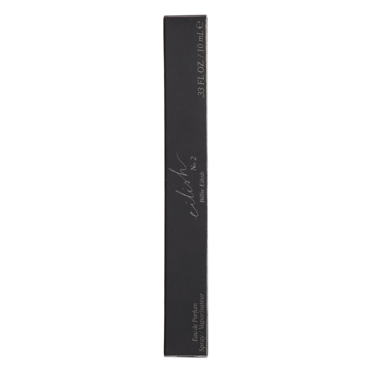 Billie Eilish No. 2 Eau de Parfum side view showing label
