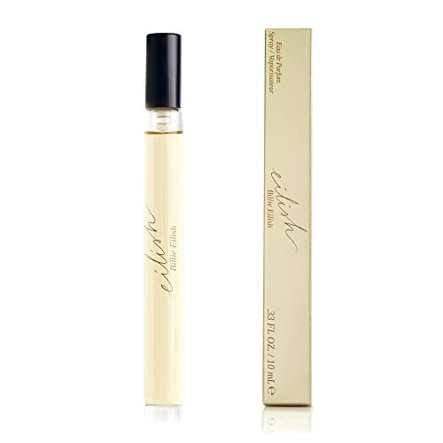 Billie Eilish Perfume 0.33 Fl Oz front view with gilded bottle