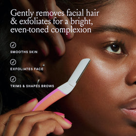 Billie Face Razor side view highlighting slip-free grip