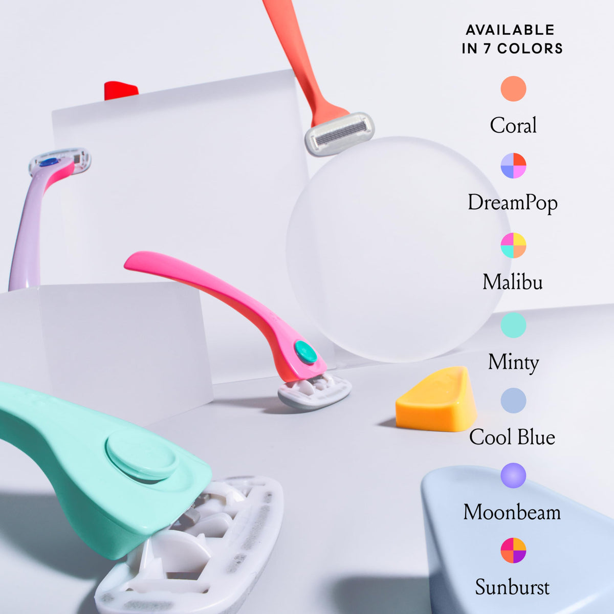 Billie Razor kit packaging with all components displayed