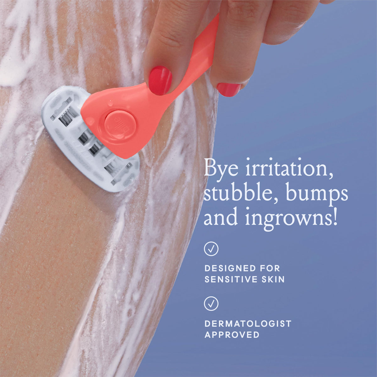 Billie Razor magnetic holder attached to shower wall