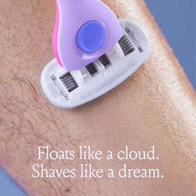 Billie razor next to whipped shave cream