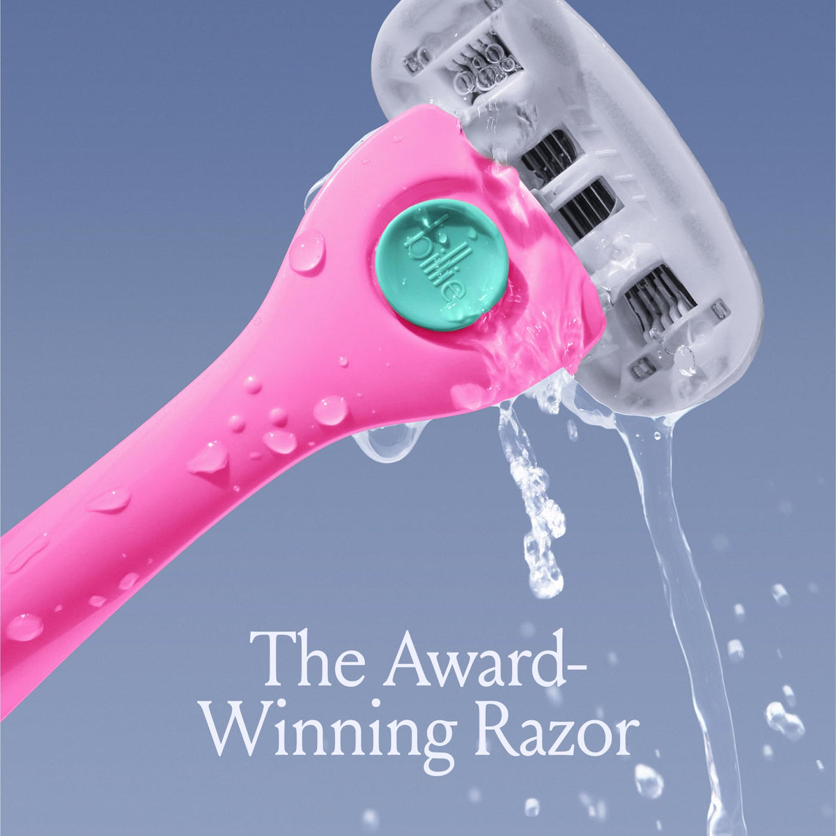 Billie Razor with four 5-blade refills and magnetic holder