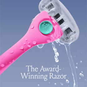 Billie Razor with four 5-blade refills and magnetic holder