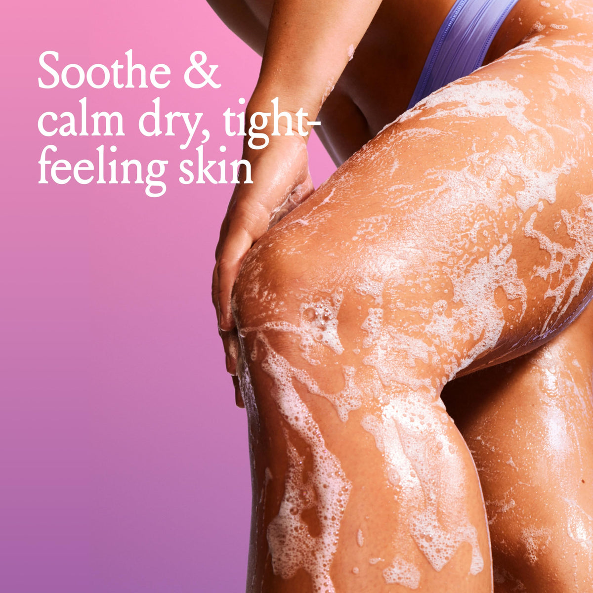 Billie Soothe Body Wash side view showing creamy-gel texture