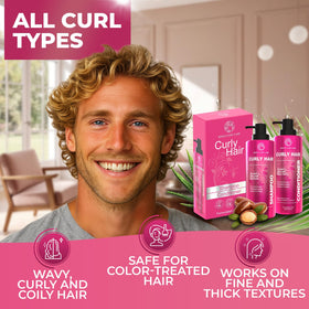 BINGO HAIR CARE Curly Shampoo and Conditioner Set packaging