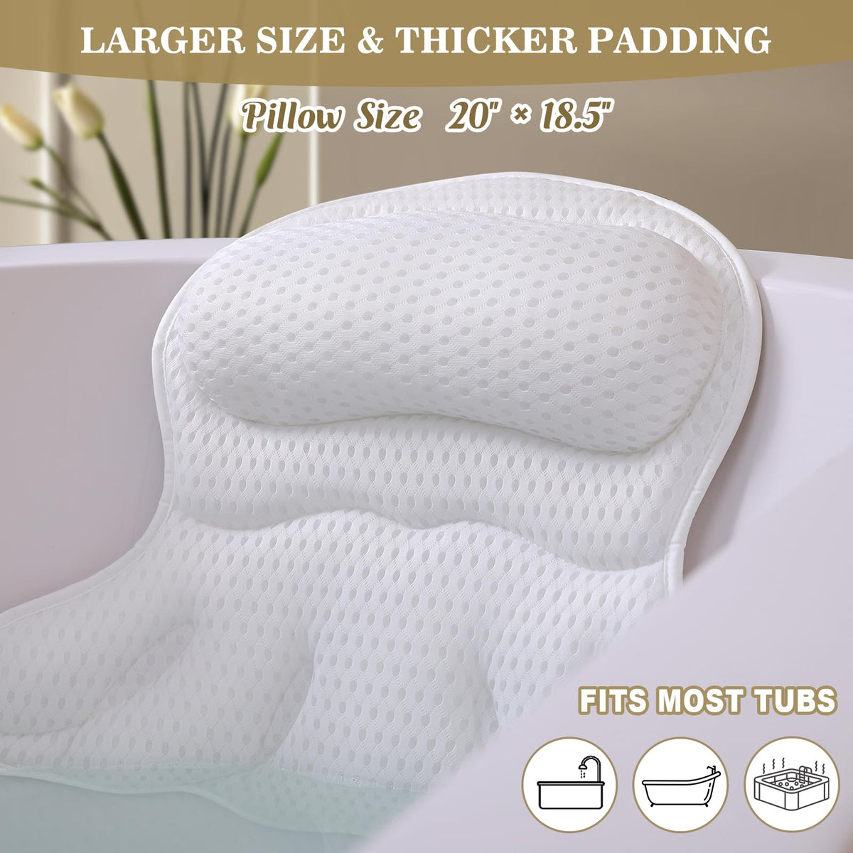 Binobella Bath Pillow displayed in an elegant gift box