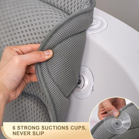 Binobella Bath Pillow in a bathtub setting