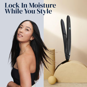 BIO IONIC 10X Styling Iron in use styling hair
