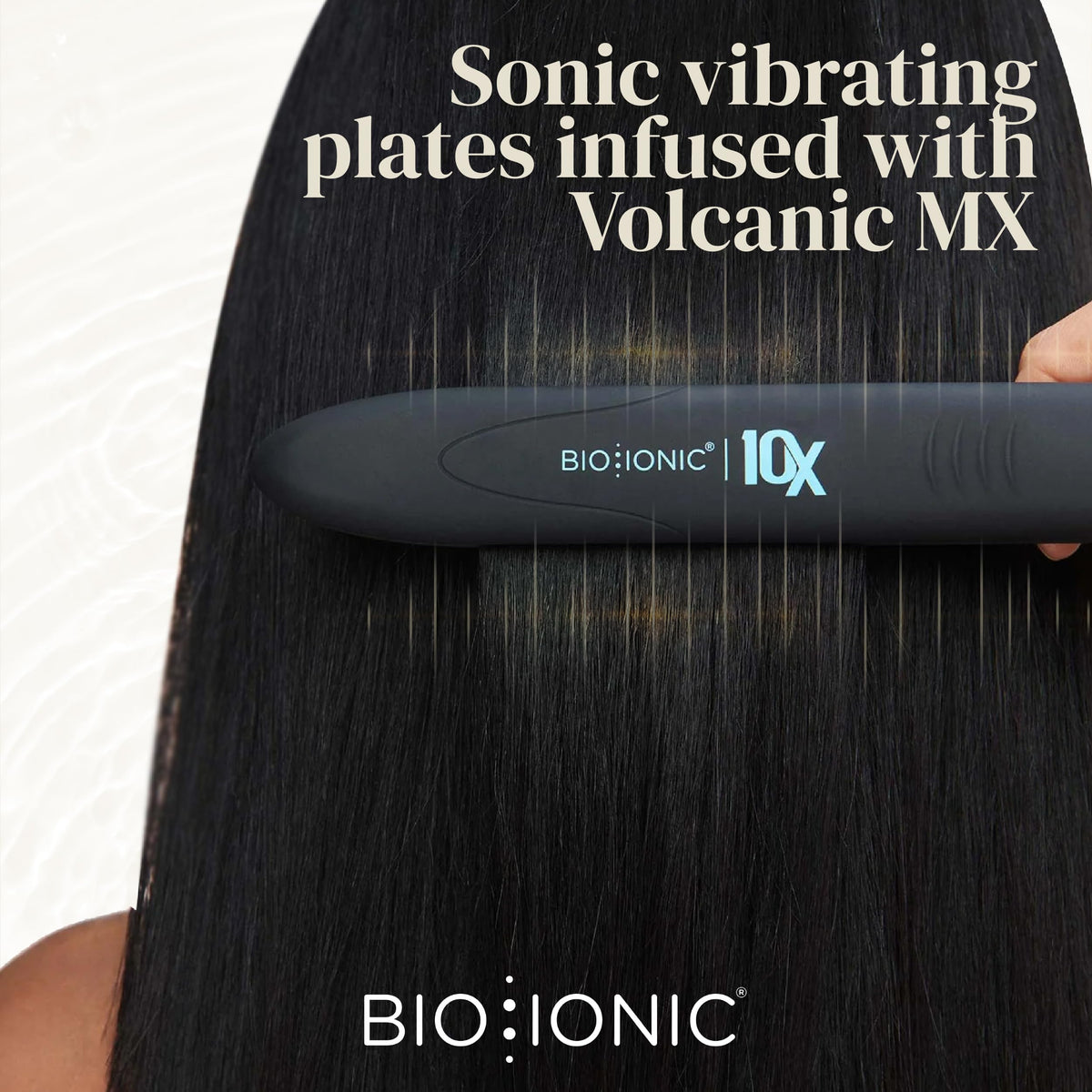 BIO IONIC 10X Styling Iron packaging display
