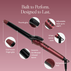 BIO IONIC Long Barrel Curling Iron packaging and accessories