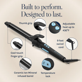 BIO IONIC Long Barrel Curling Iron side view
