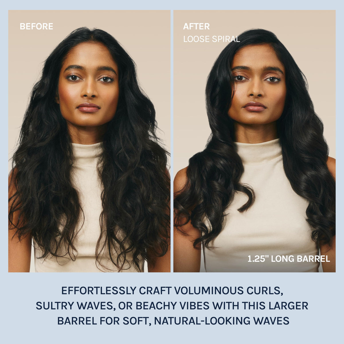 BIO IONIC Long Barrel Curling Iron with adjustable temperature settings
