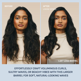 BIO IONIC Long Barrel Curling Iron with adjustable temperature settings