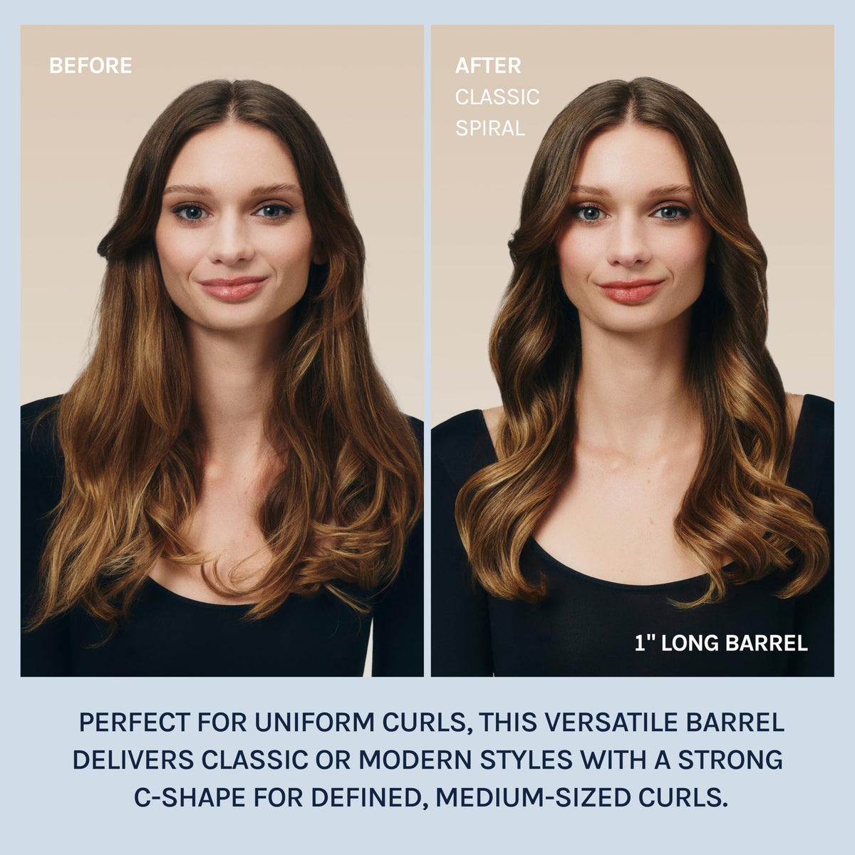 BIO IONIC Long Barrel Curling Iron with cool touch grip