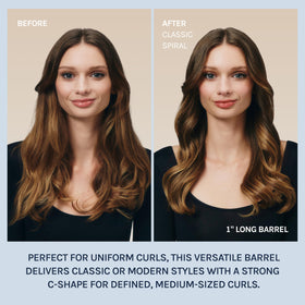BIO IONIC Long Barrel Curling Iron with cool touch grip