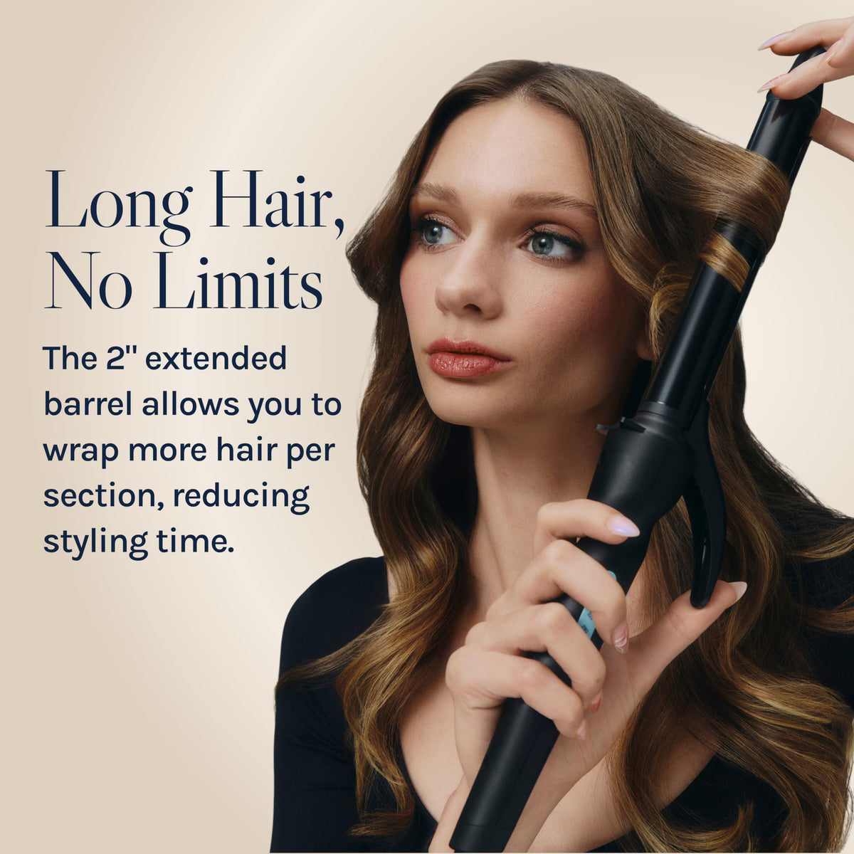 BIO IONIC Long Barrel Curling Iron with NanoIonic MX technology