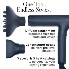 BIO IONIC SMART-X Hair Dryer packaging with features listed