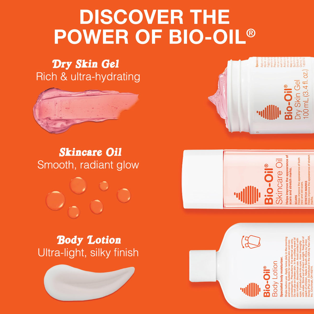 Bio-Oil Moisturizing Body Lotion cap open