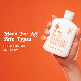Bio-Oil Moisturizing Body Lotion on a wooden surface
