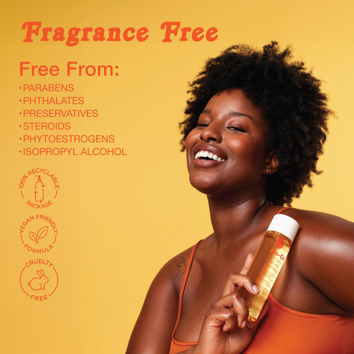 Bio-Oil packaging with ingredients list