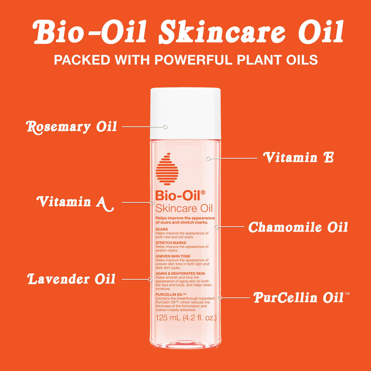 Bio-Oil Skincare Body Oil Serum in a bathroom setting