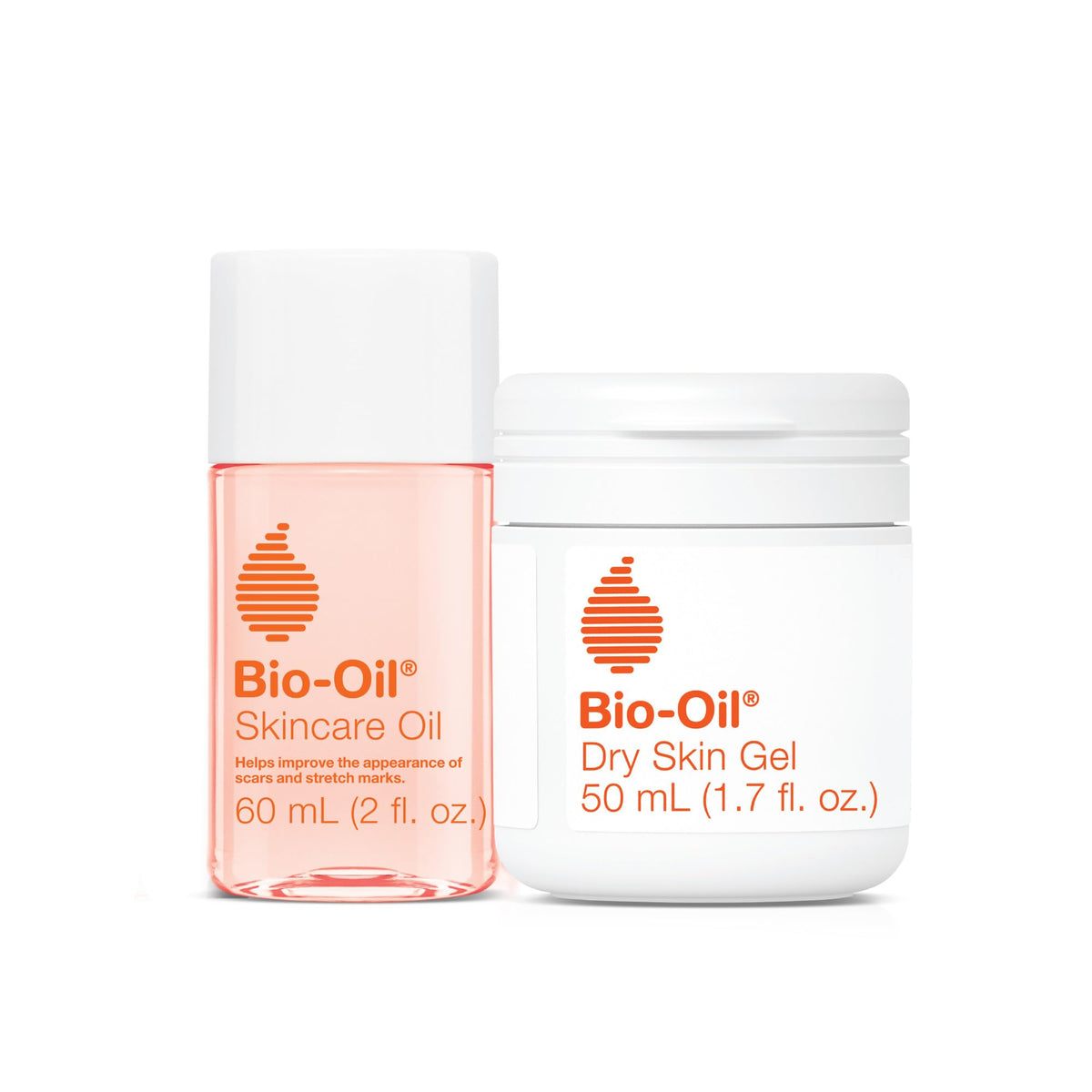 Bio-Oil Skincare Bundle including 2oz Oil and 1.7oz Gel front view