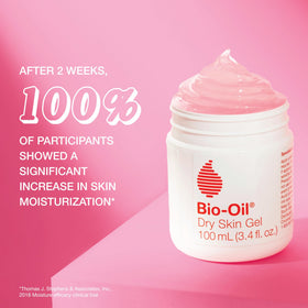 Bio-Oil Skincare Bundle on a bathroom shelf