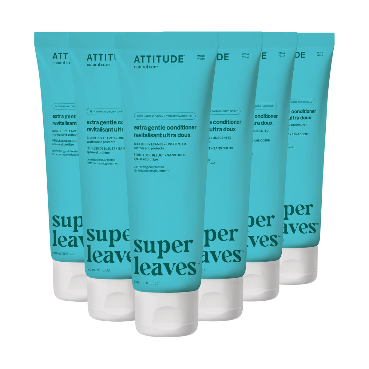 BIO SPECTRA ATTITUDE Extra Gentle Hair Conditioner front view, 8 Fl Oz