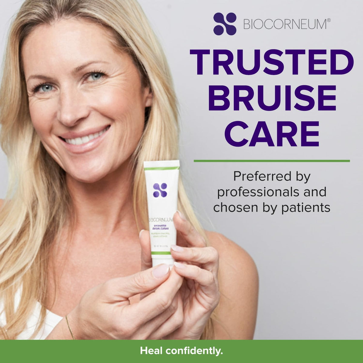 BIOCORNEUM Bruise Cream with a natural background