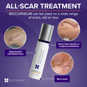 BIOCORNEUM Silicone Scar Gel 10g application on skin