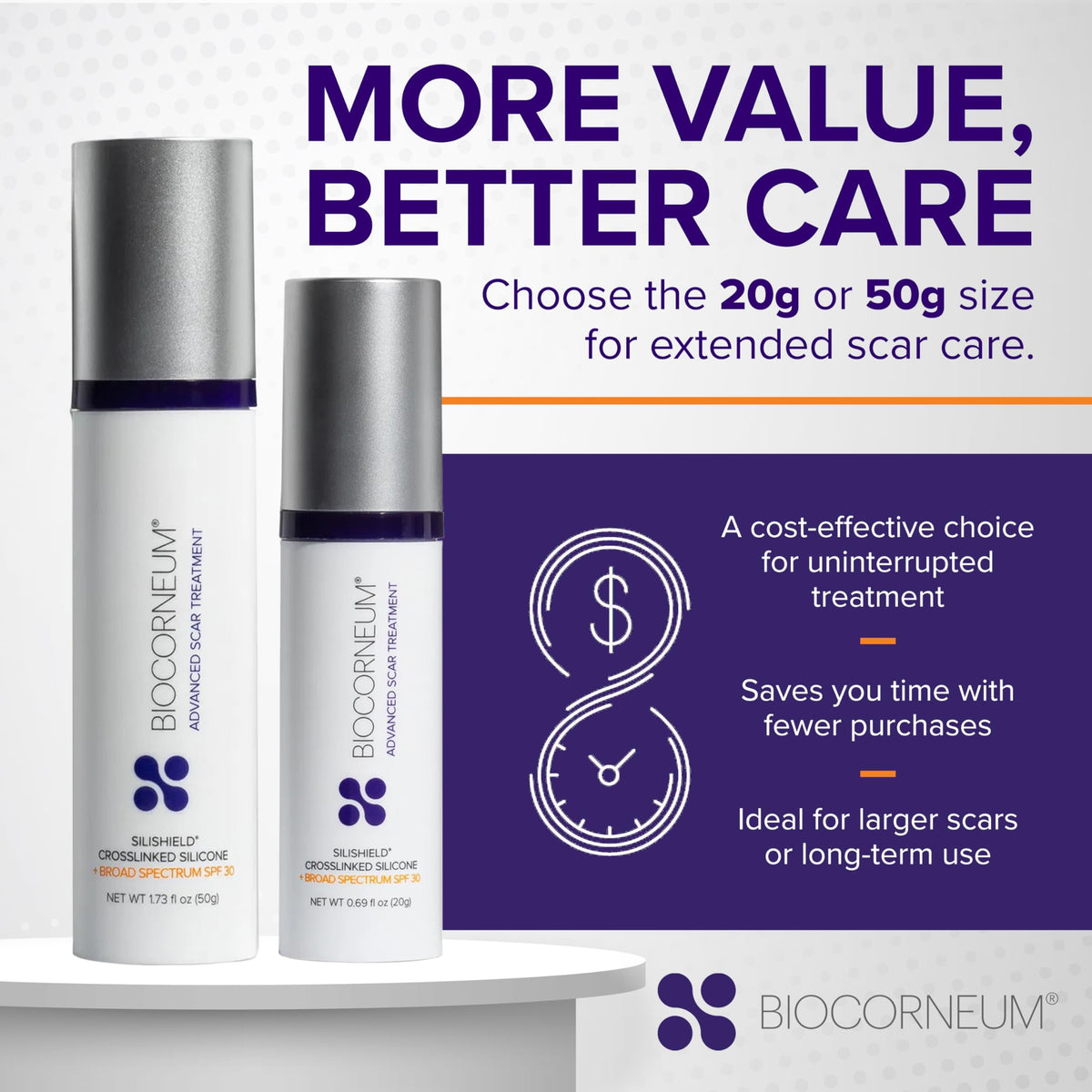 BIOCORNEUM Silicone Scar Gel 20g with packaging