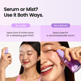 BIODANCE Caviar PDRN Jelly Serum Mist on a vanity