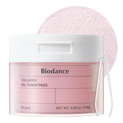 BIODANCE Collagen Gel Toner Pads front view with packaging