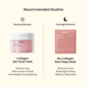 BIODANCE Collagen Gel Toner Pads in a skincare routine
