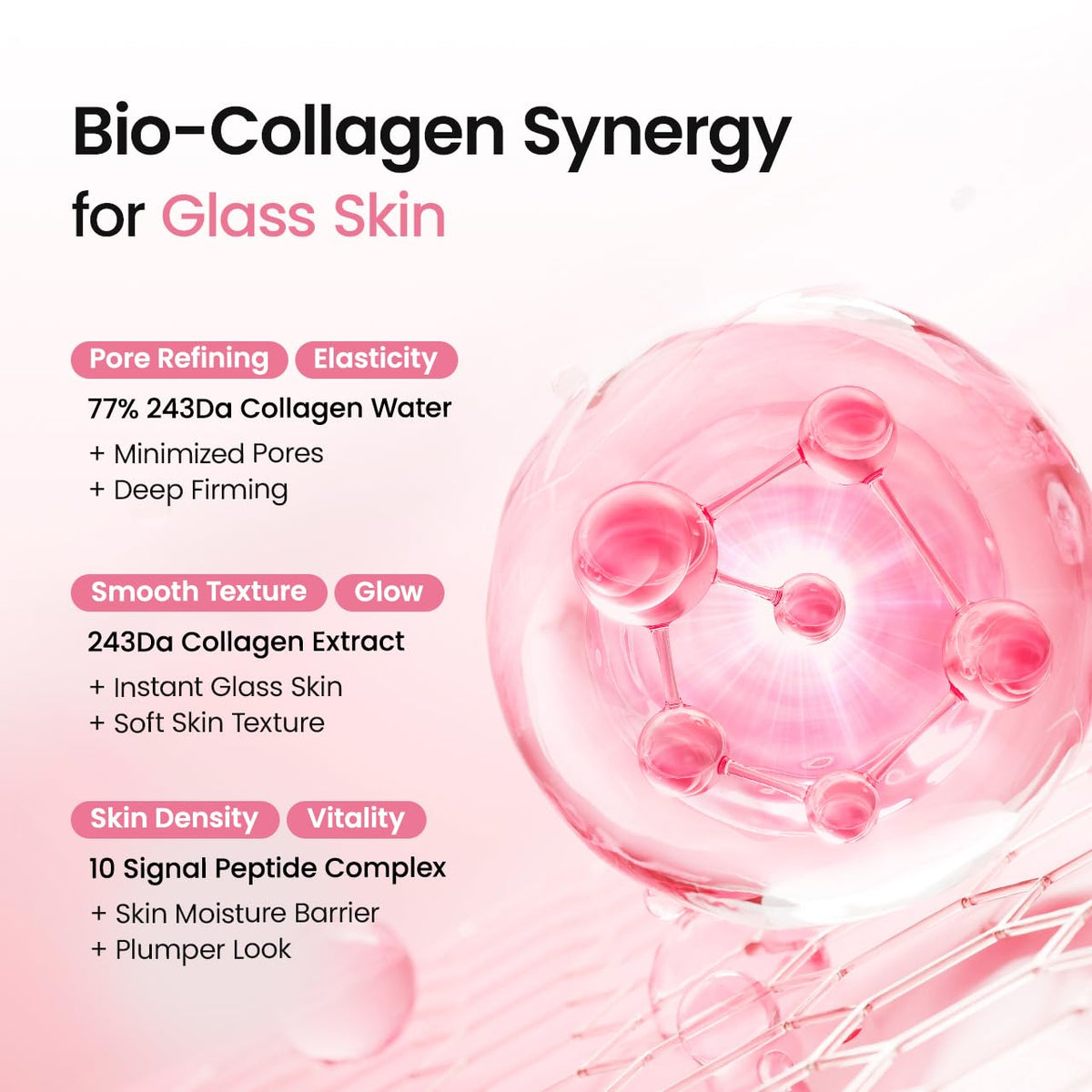 BIODANCE Collagen Peptides Jelly Serum Mist showing texture