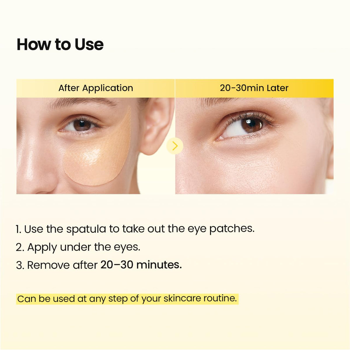 BIODANCE Hydrogel Eye Patches close-up on skin