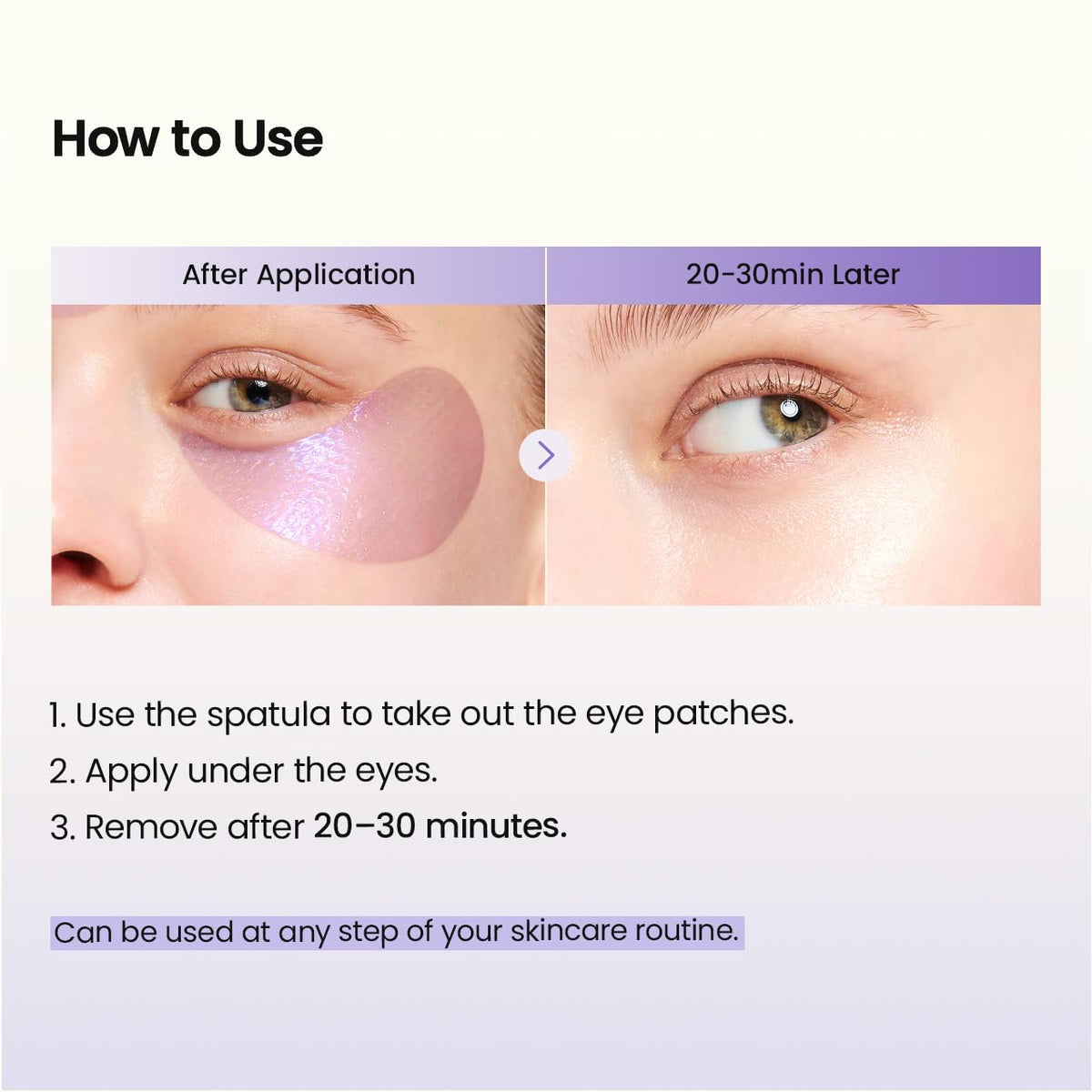 BIODANCE Hydrogel Eye Patches in use