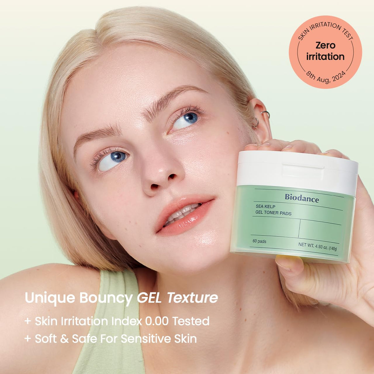 BIODANCE Sea Kelp Gel Toner Pads open container with pads