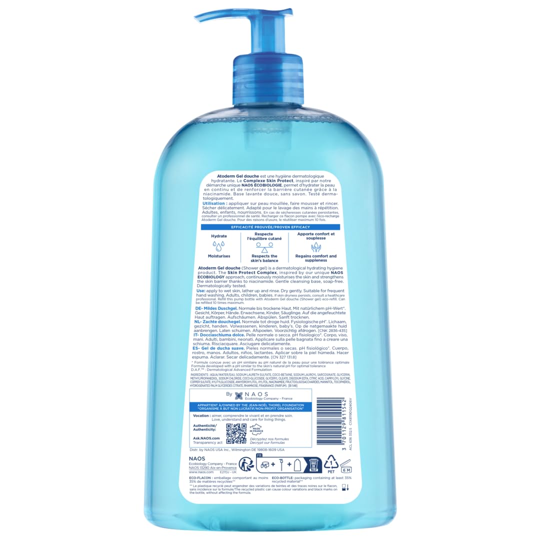 Bioderma Atoderm Hydrating Shower Gel creamy foam texture