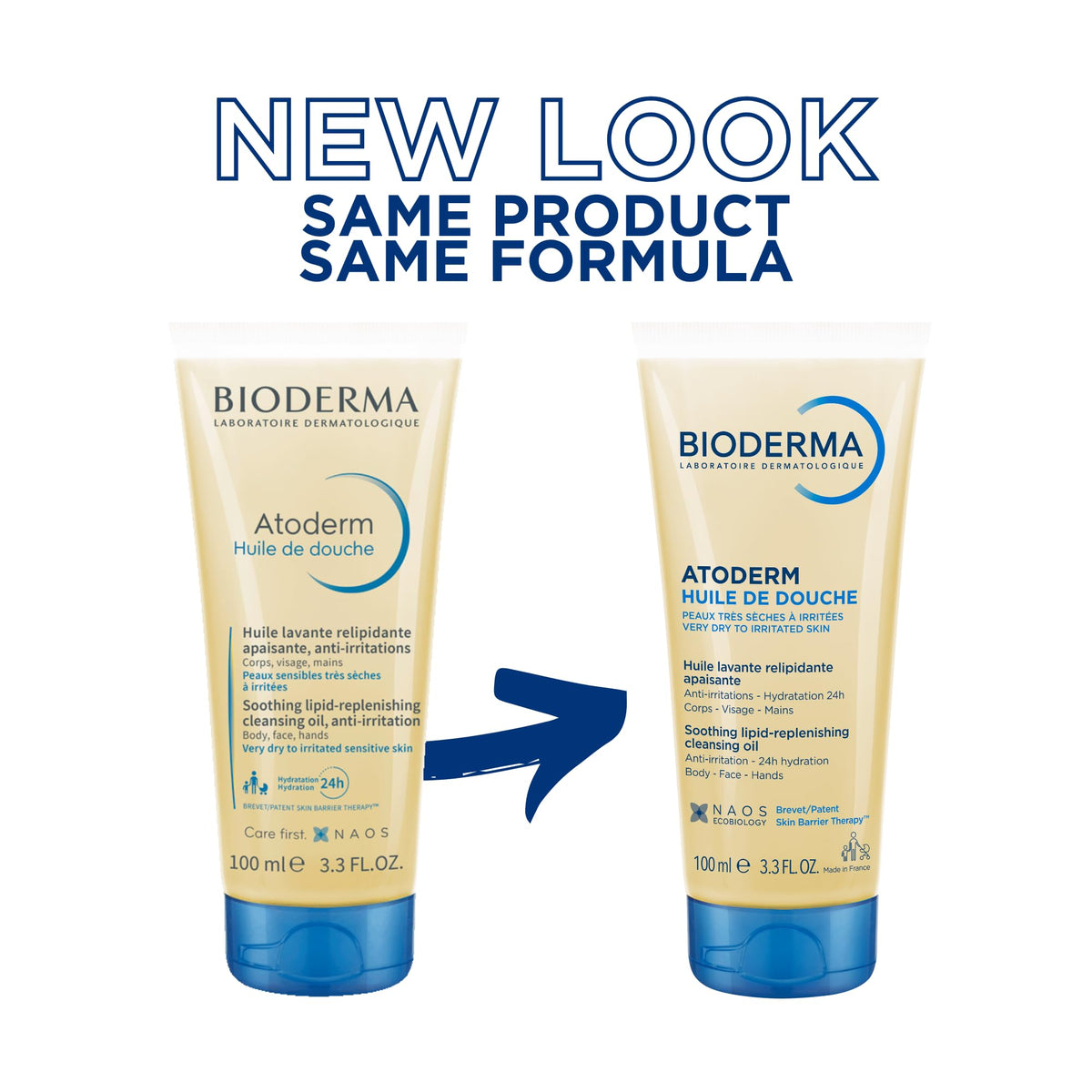 Bioderma Atoderm Shower Oil 120g on a bathroom shelf