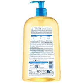 Bioderma Atoderm Shower Oil back view with ingredients