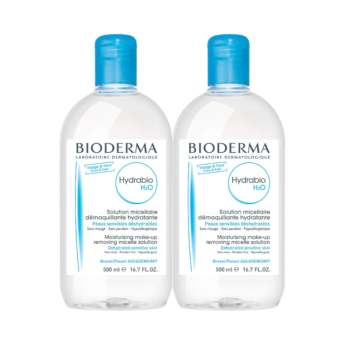 Bioderma Hydrabio H2O Micellar Water 33.4 Fl Oz front view