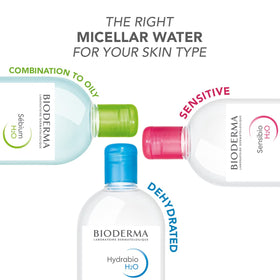 Bioderma Hydrabio H2O Micellar Water with cotton pads